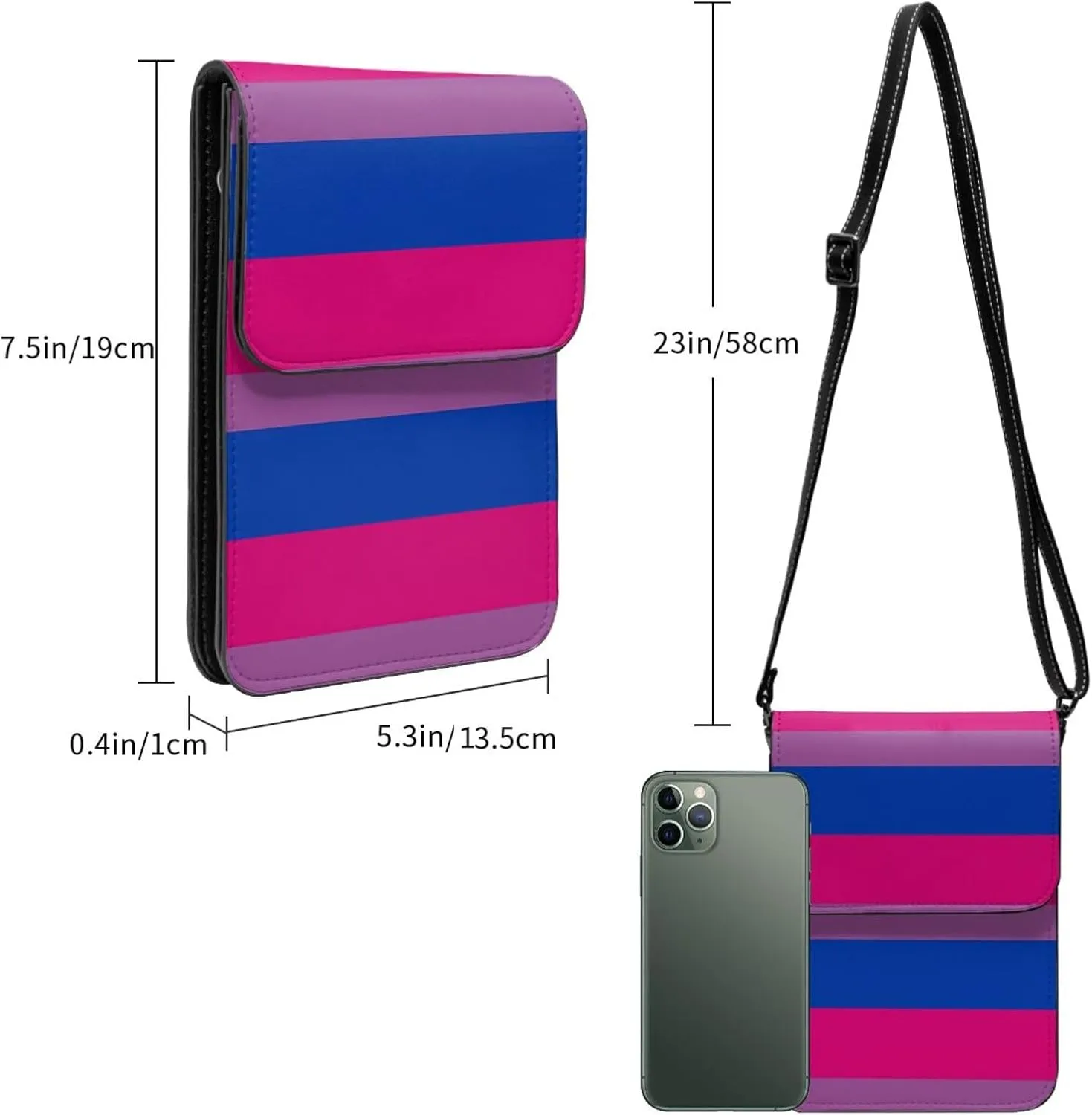 K9 Paw Thin Blue Line Flag Cell Phone Purse Small Crossbody Bags For Women Men Wallet Purses With Adjustable Strap