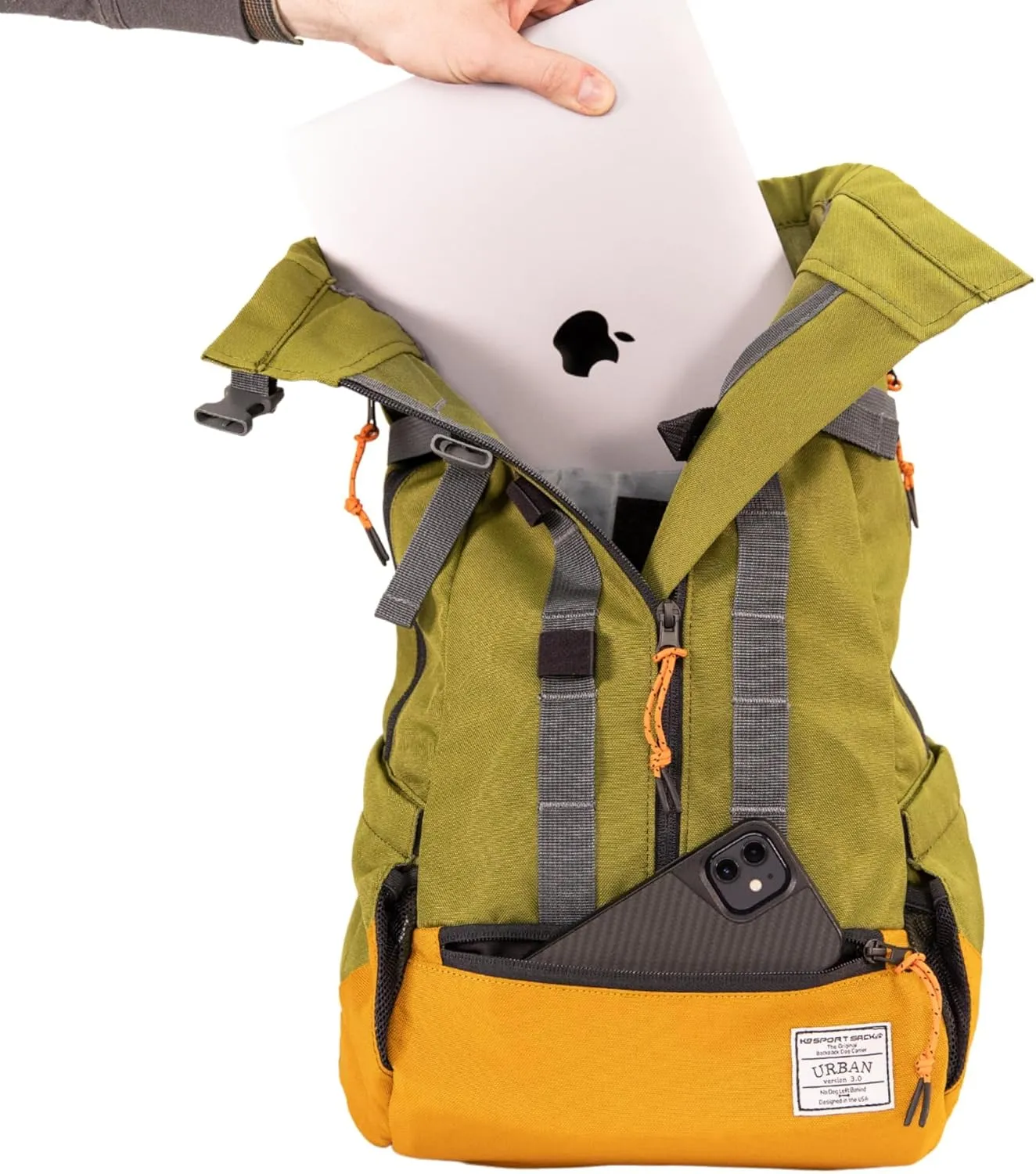 K9 Sport Sack | Dog Carrier Adjustable Backpack (Medium, Urban 3 - Leafy)