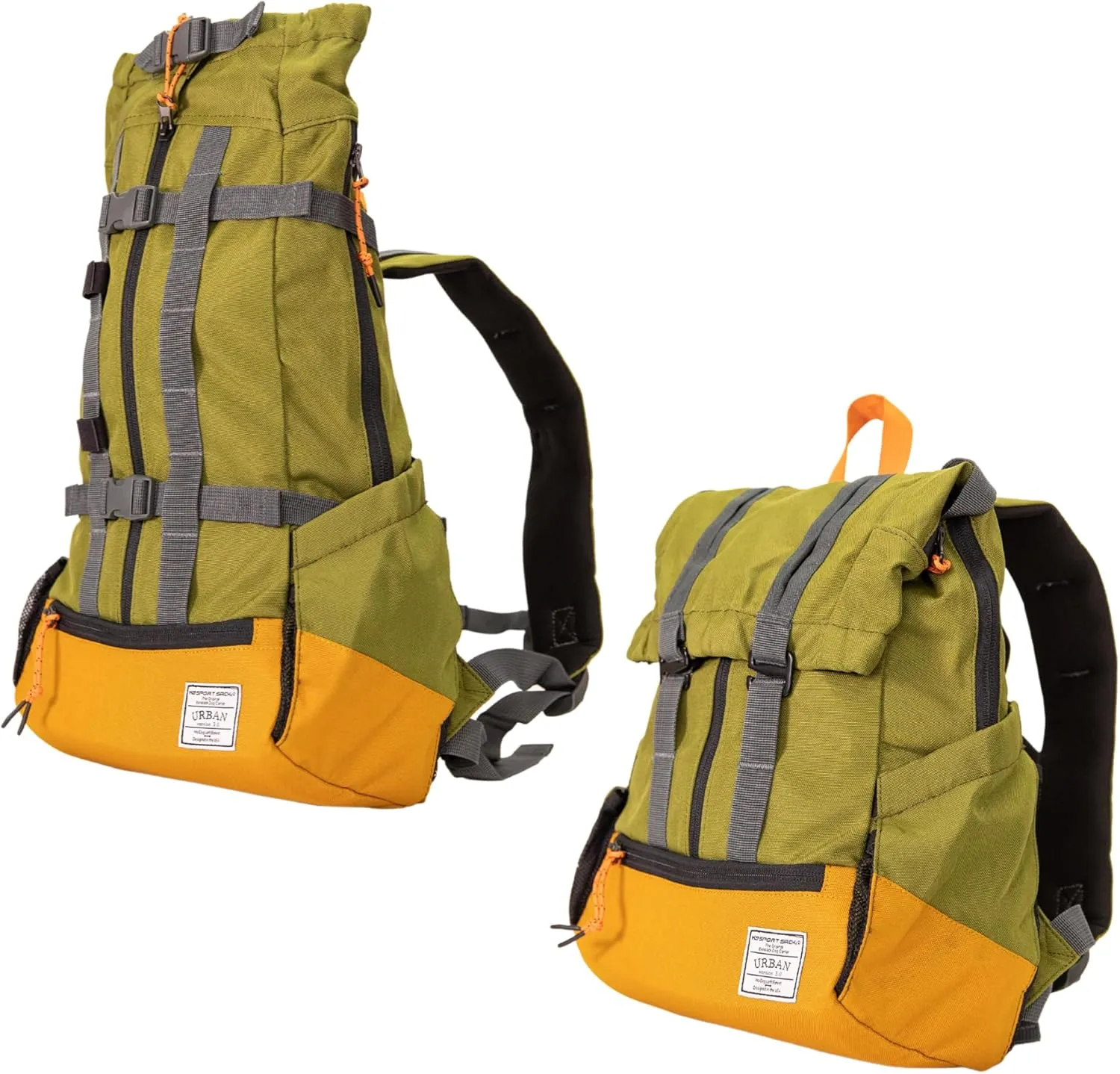 K9 Sport Sack | Dog Carrier Adjustable Backpack (Medium, Urban 3 - Leafy)
