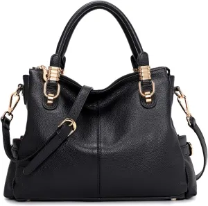Kattee Soft Women Genuine Leather Purses and Handbags Satchel Tote Shoulder Bag