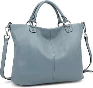 Kattee Women's Soft Leather Tote Bag, Top Satchel Purses and Handbags