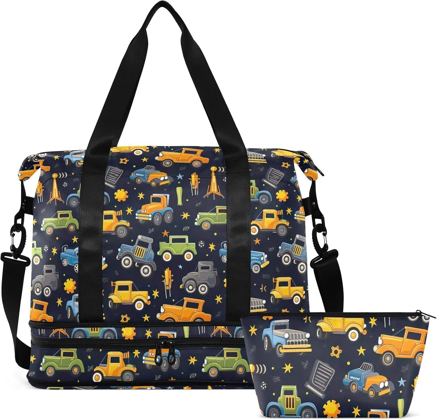 Kawaii Ruck Toys Gym Bag for Women & Men,Duffel Bag with Shoe Pocket,Weekender Overnight Bag with Trolley Sleeve for Travel 21214888