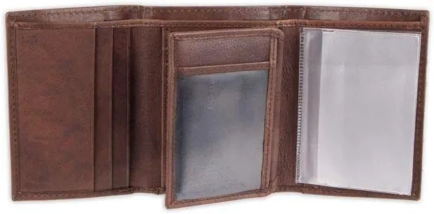 Kenneth Cole Men's Wallet-RFID Leather Slim Trifold with Id Window and Card Slots