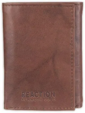 Kenneth Cole Men's Wallet-RFID Leather Slim Trifold with Id Window and Card Slots