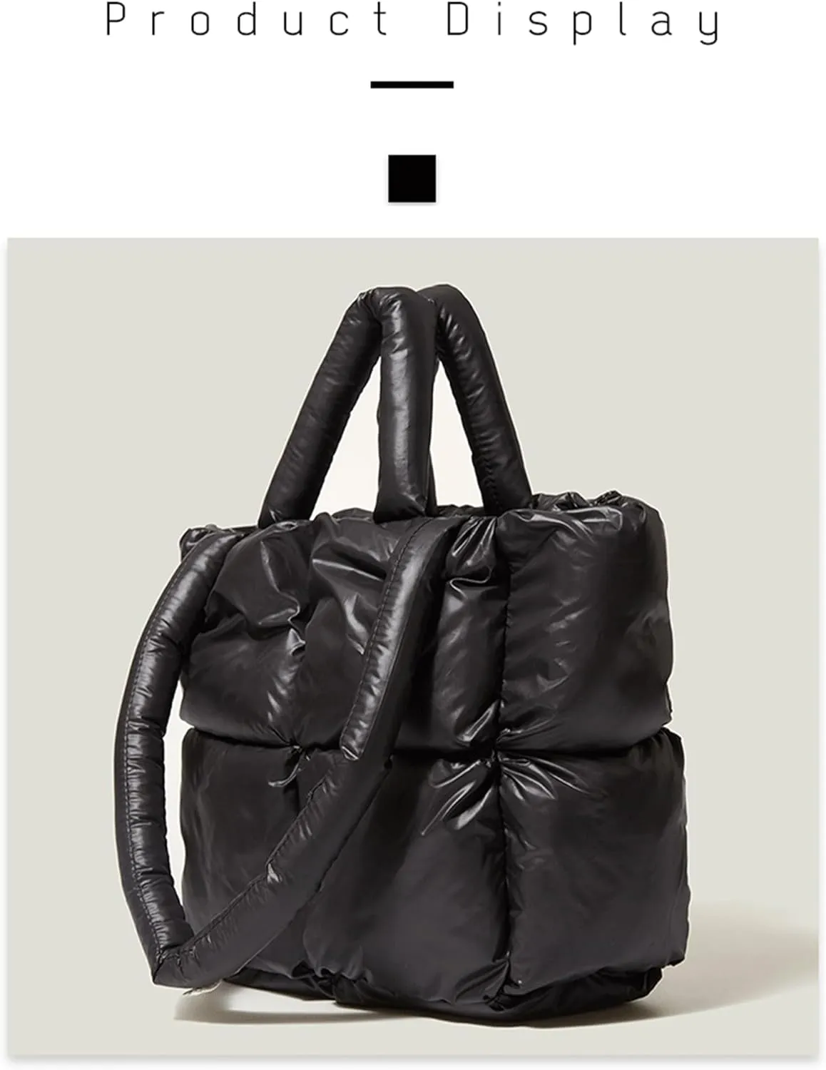 Kervaky Women's shoulder bag, women's handbag, fashionable handbag, casual bag, lightweight and soft