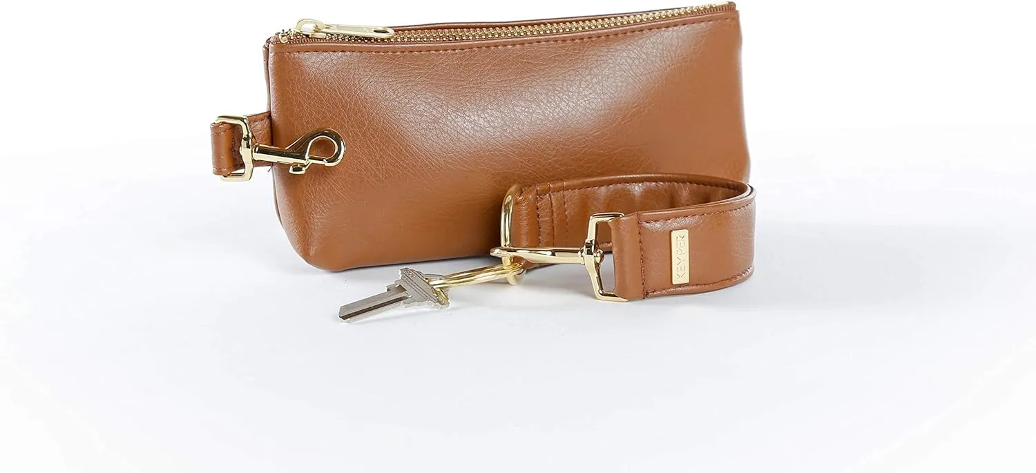 KEYPER® Bag - Mini Women’s Clutch Purse Travel Purse Wrist Pouch Faux Leather Mini Purse Small Wristlet Wallets for Women