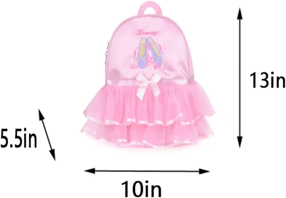 Kids Ballerina Dance Bag for Girls, Duffel is The Perfect Size for Ballet Class,Dance Recitals,Weekend Overnight, Short trips,Carry-on Size