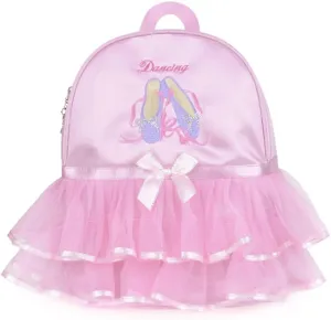 Kids Ballerina Dance Bag for Girls, Duffel is The Perfect Size for Ballet Class,Dance Recitals,Weekend Overnight, Short trips,Carry-on Size