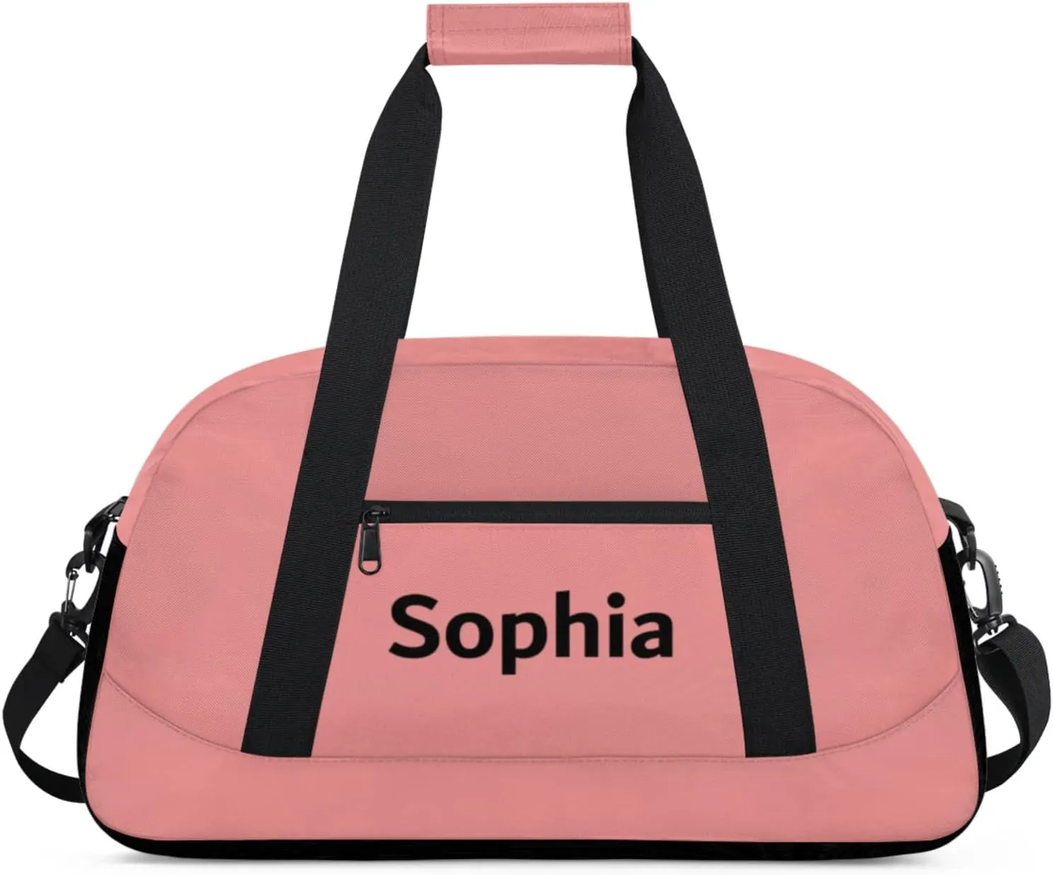 Kids-Duffel-Bag Small Dance-Bag for Girls Custom Gymnastics Bag for Boys Girls Kids Light Red