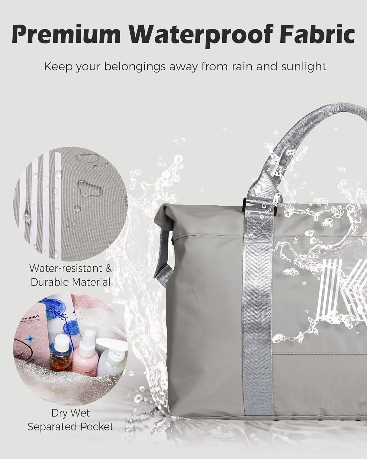 Kids Gifts, Initial Travel Duffel Bag, Sports Bag, Personalized Weekender Bag with Shoulder Strap, Monogram Overnight Bag, Gift for Friend Sister Girl Gifts (Letter S)