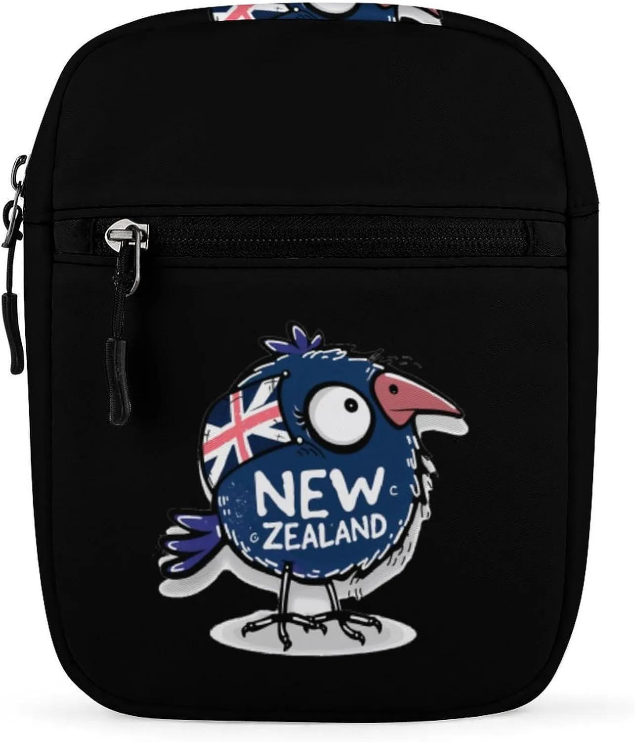 Kiwi Bird New Zealands Flag Small Crossbody Bags Mini Shoulder Bag Travel Messenger Bag for Men Women