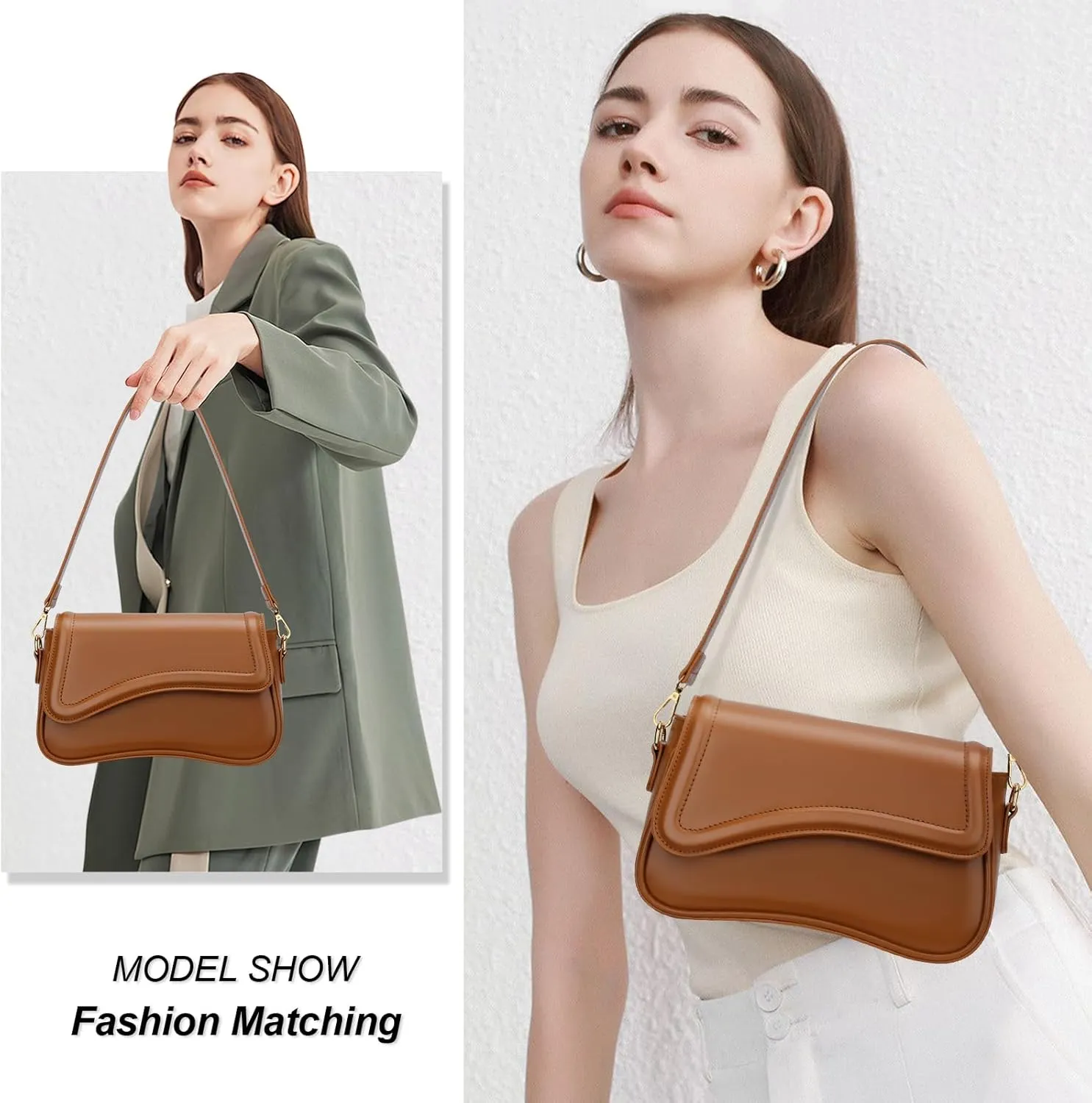 KKXIU Shoulder Bag for Women Small Clutch Purses Cute Hobo Handbag Trendy Underarm Bag