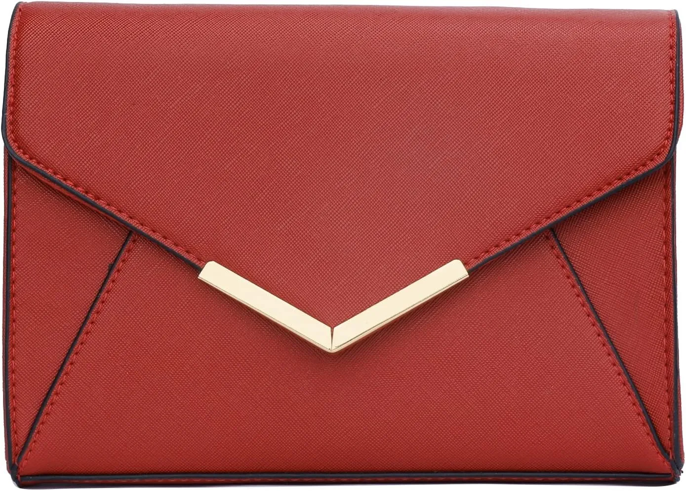 KKXIU Women Elegant Faux Leather Evening Envelope Clutch Purse Foldover Bags for Party Wedding Prom