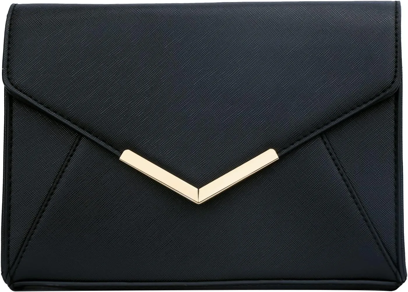 KKXIU Women Elegant Faux Leather Evening Envelope Clutch Purse Foldover Bags for Party Wedding Prom