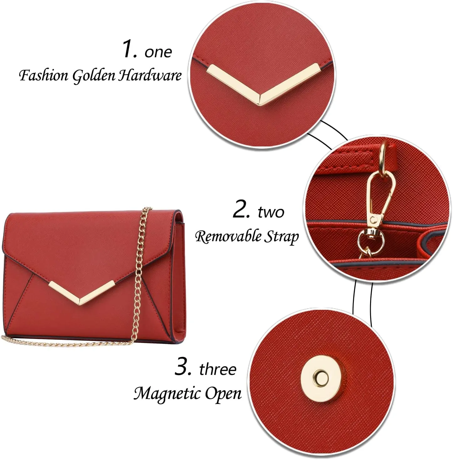 KKXIU Women Elegant Faux Leather Evening Envelope Clutch Purse Foldover Bags for Party Wedding Prom