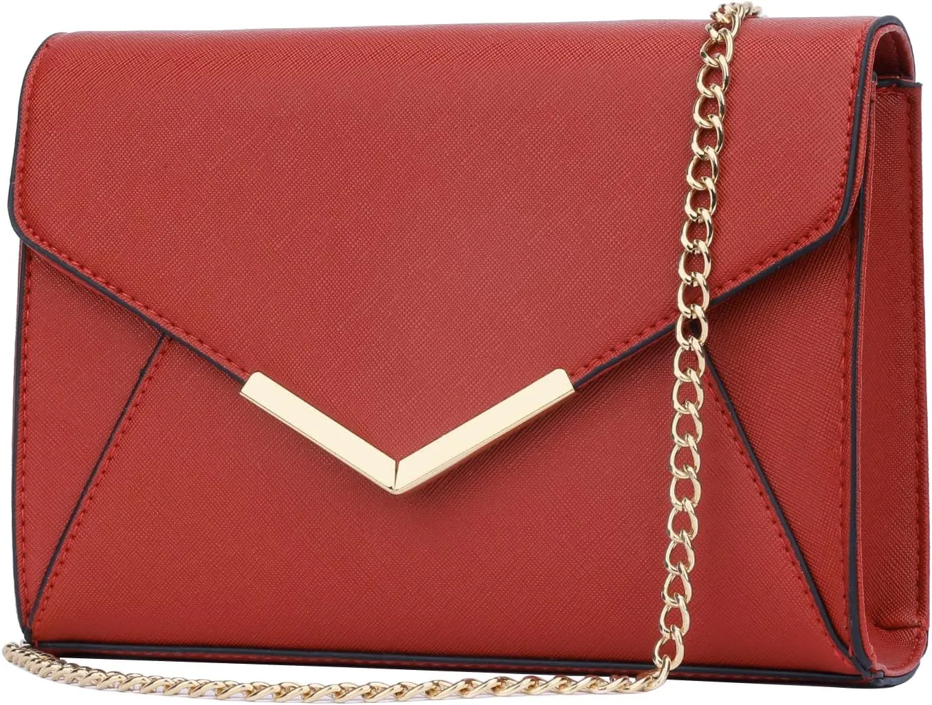 KKXIU Women Elegant Faux Leather Evening Envelope Clutch Purse Foldover Bags for Party Wedding Prom