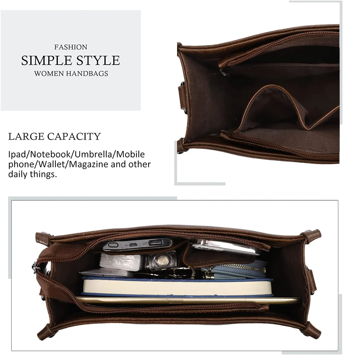 KL928 Crossbody Bags for Women Shoulder Handbags Sling Bag Soft FAUX Leather Shoulder Purses