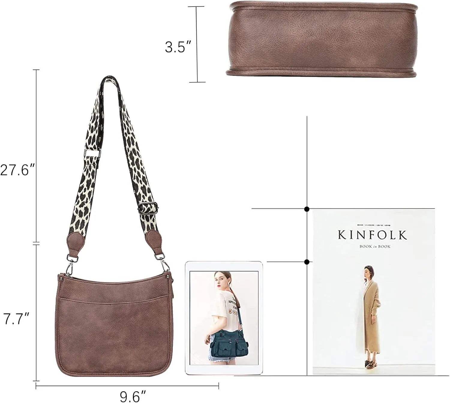KL928 Crossbody Bags for Women Shoulder Handbags Sling Bag Soft FAUX Leather Shoulder Purses