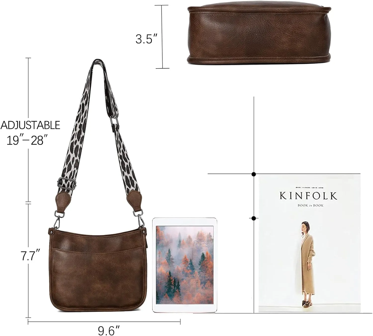 KL928 Crossbody Bags for Women Shoulder Handbags Sling Bag Soft FAUX Leather Shoulder Purses