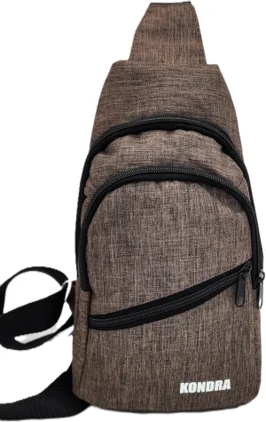 KONDRA Sling Bag Small Unisex Crossbody Bags Fabric Waist Bag Travel Chest Bags Casual Bags