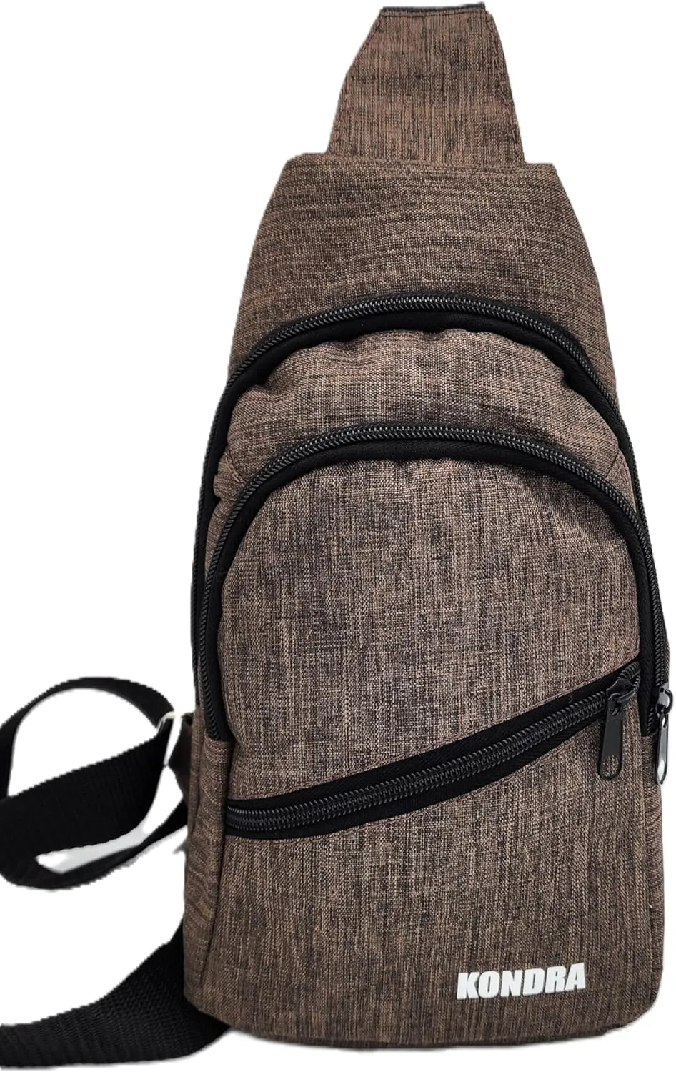 KONDRA Sling Bag Small Unisex Crossbody Bags Fabric Waist Bag Travel Chest Bags Casual Bags