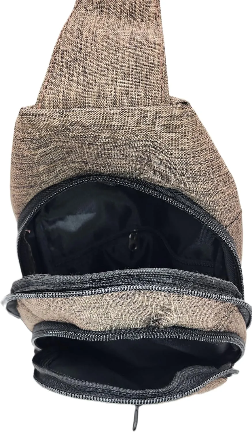 KONDRA Sling Bag Small Unisex Crossbody Bags Fabric Waist Bag Travel Chest Bags Casual Bags