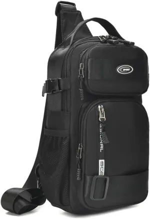 KPYWZER Nylon Sling Bag for Men Chest Bag Bicycle Travel Gym Backpack Daypack Crossbody Shoulder Bag Hiking