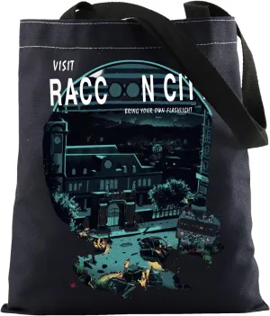 KUIYAI Movie Merchandise Tote Bag City Survivors Shoulder Bag Horror Game Fans Gift For Video Gamer