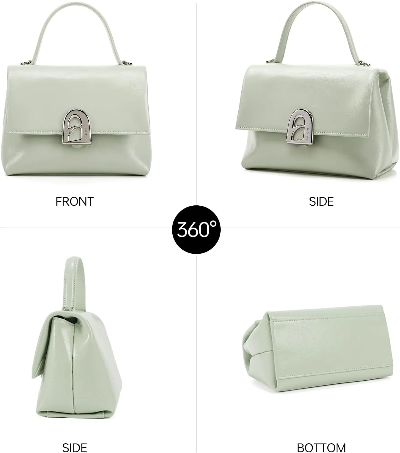 LA FESTIN Leather Small Handbag for Women, Mini Crossbody Purse & Shoulder Bag