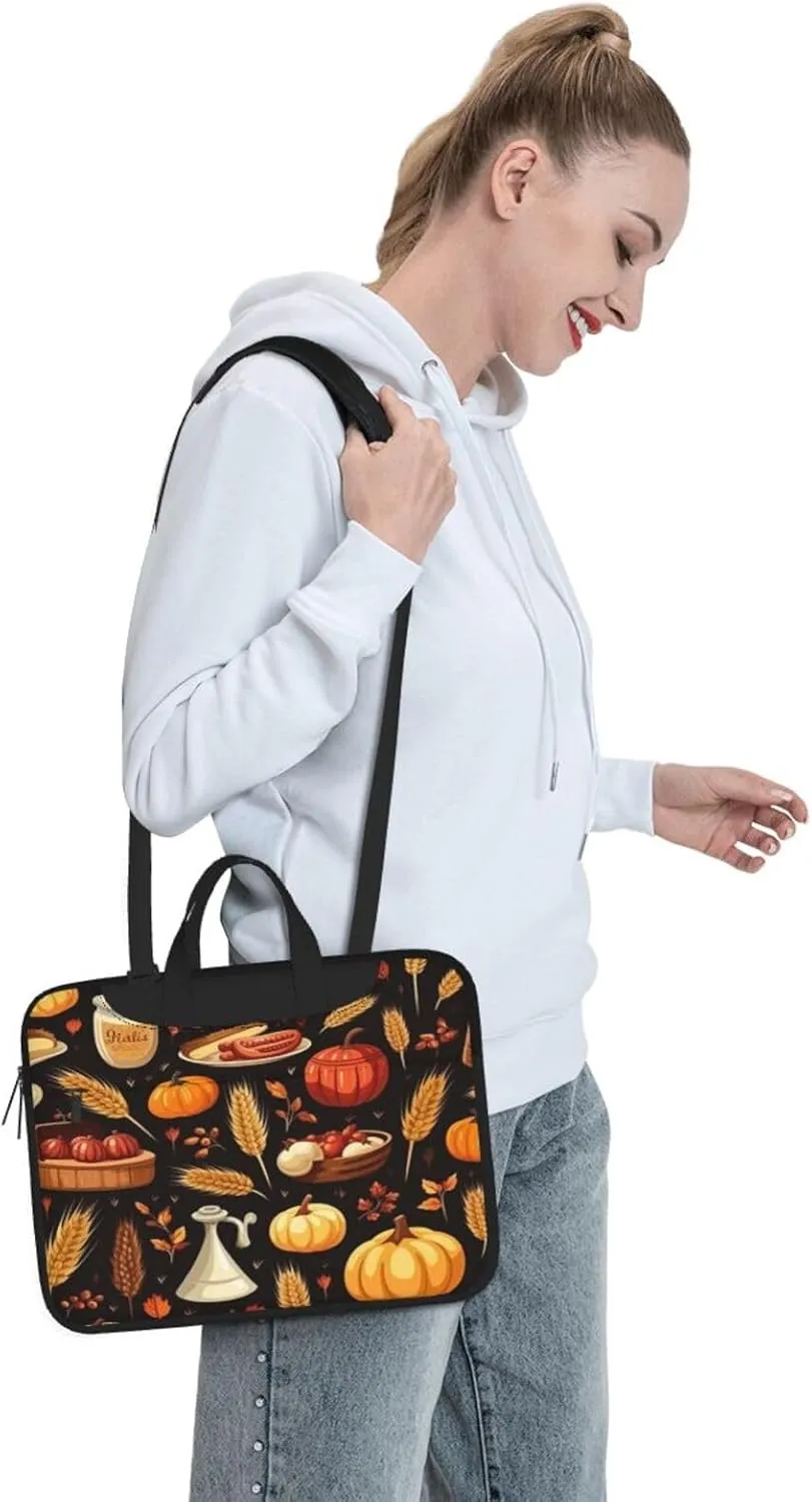 Laptop Bag Vintage Christmas Postal Pattern Santa Claus Laptop Tote Bag Women Men Laptop Sleeve Case Computer Bag