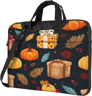 Laptop Bag Vintage Christmas Postal Pattern Santa Claus Laptop Tote Bag Women Men Laptop Sleeve Case Computer Bag