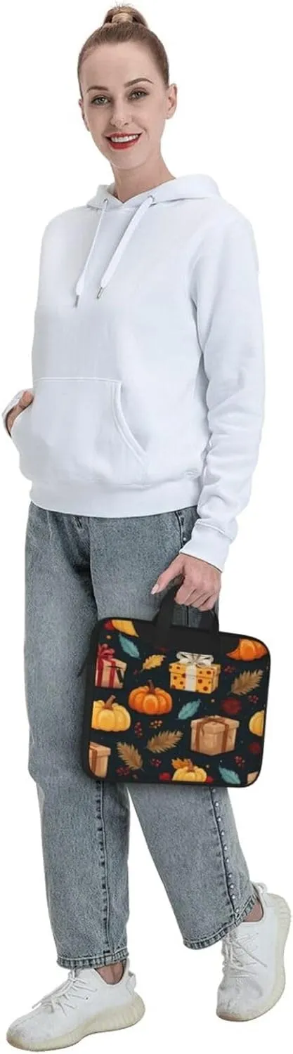 Laptop Bag Vintage Christmas Postal Pattern Santa Claus Laptop Tote Bag Women Men Laptop Sleeve Case Computer Bag