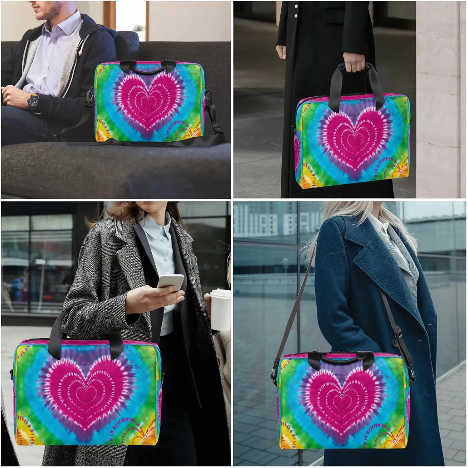 Laptop Carrying Case, Laptop and Tablet, Sleek Design, Water-Repellent Fabric, Business Casual, Casual Toploader