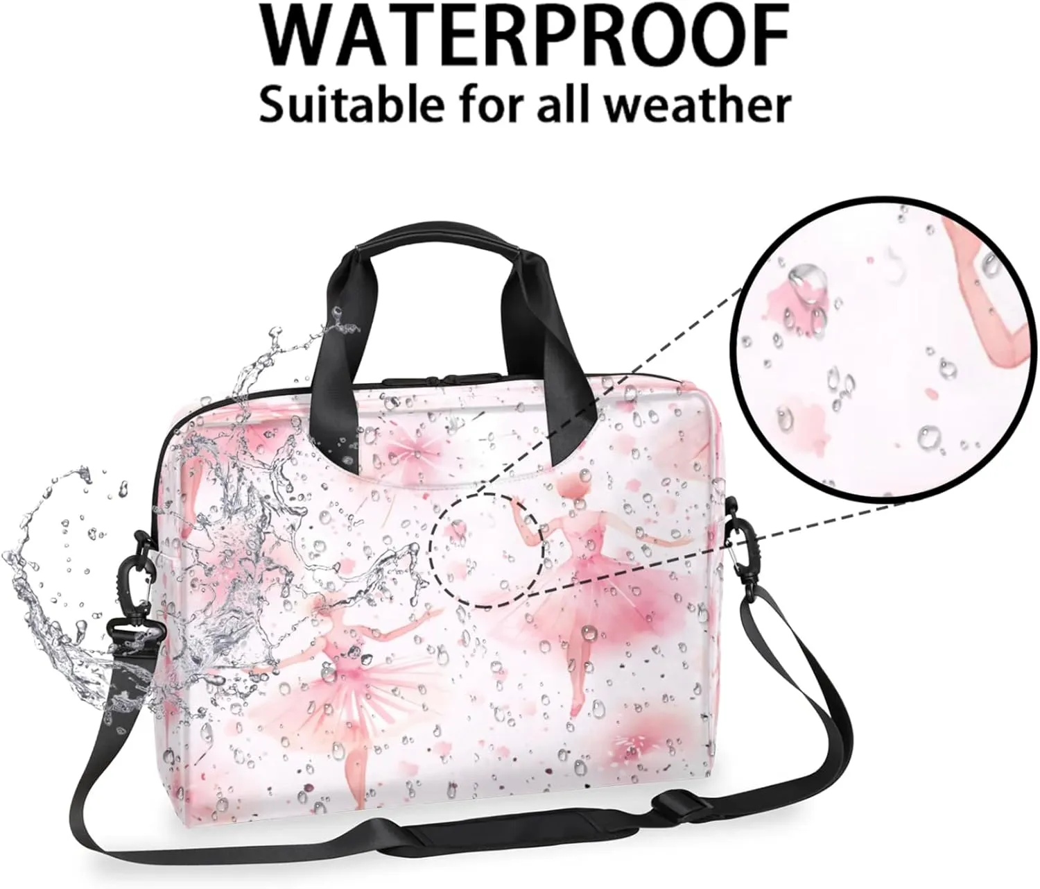 Laptop Carrying Case, Laptop and Tablet, Sleek Design, Water-Repellent Fabric, Business Casual, Casual Toploader