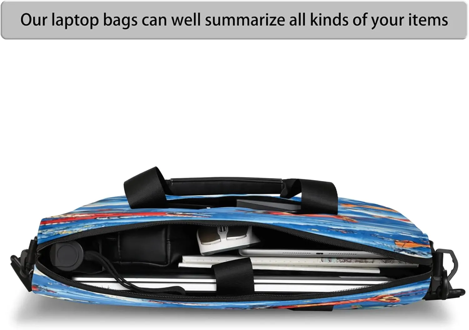 Laptop Carrying Case, Laptop and Tablet, Sleek Design, Water-Repellent Fabric, Business Casual, Casual Toploader
