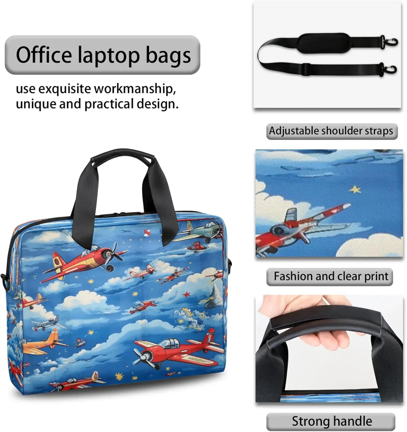 Laptop Carrying Case, Laptop and Tablet, Sleek Design, Water-Repellent Fabric, Business Casual, Casual Toploader