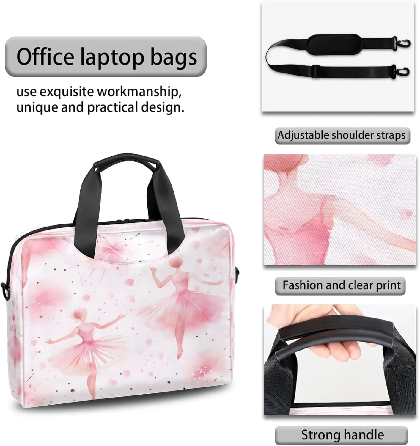 Laptop Carrying Case, Laptop and Tablet, Sleek Design, Water-Repellent Fabric, Business Casual, Casual Toploader