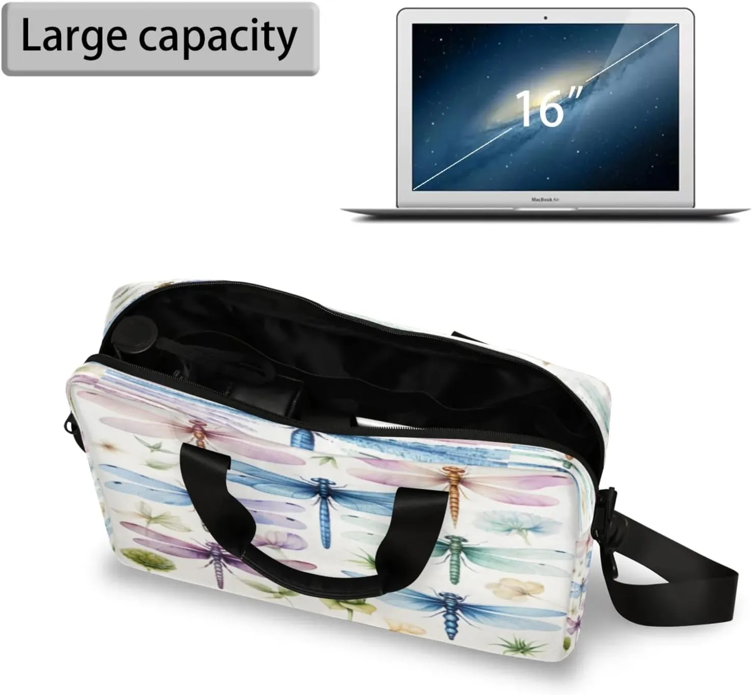 Laptop Carrying Case, Laptop and Tablet, Sleek Design, Water-Repellent Fabric, Business Casual, Casual Toploader