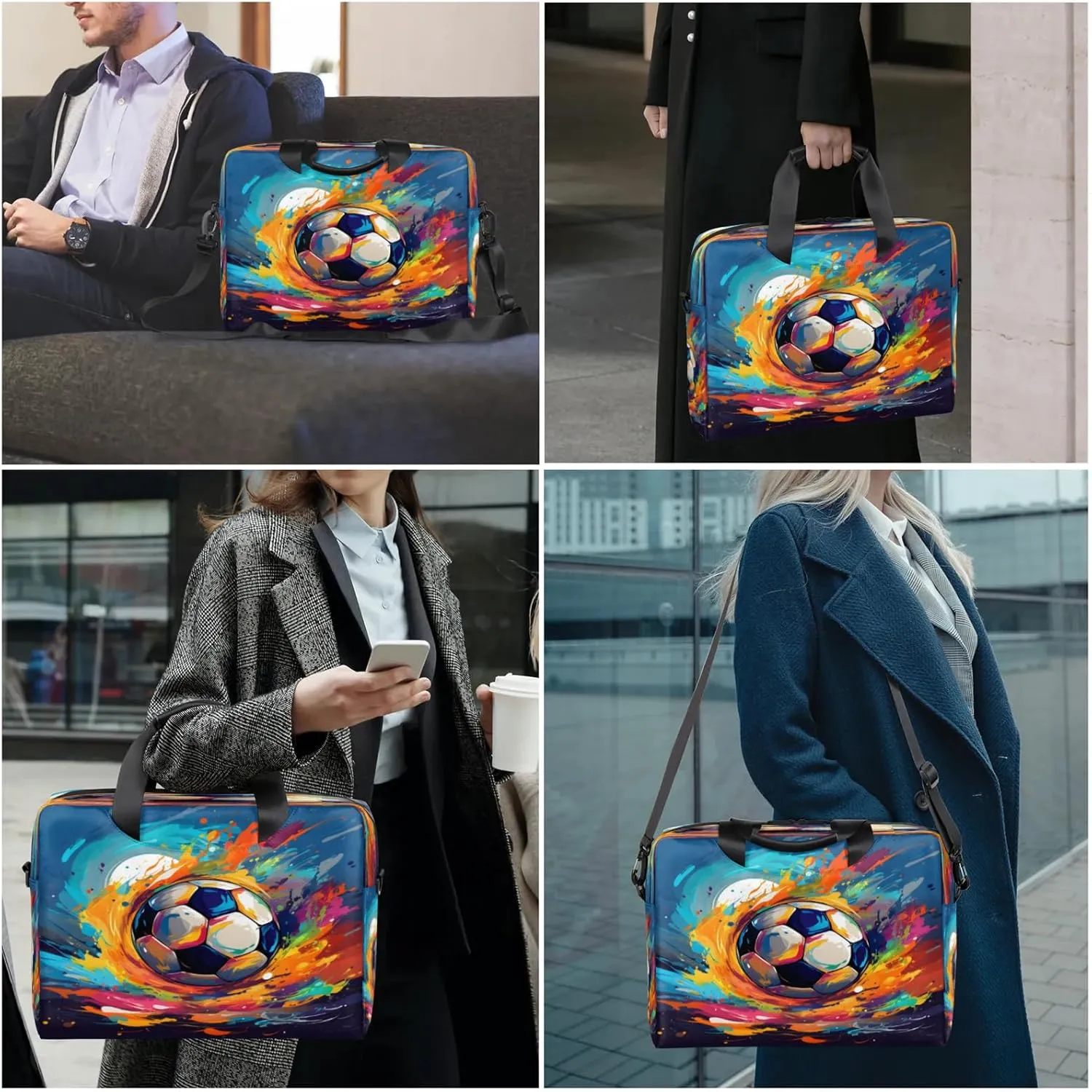Laptop Carrying Case, Laptop and Tablet, Sleek Design, Water-Repellent Fabric, Business Casual, Casual Toploader
