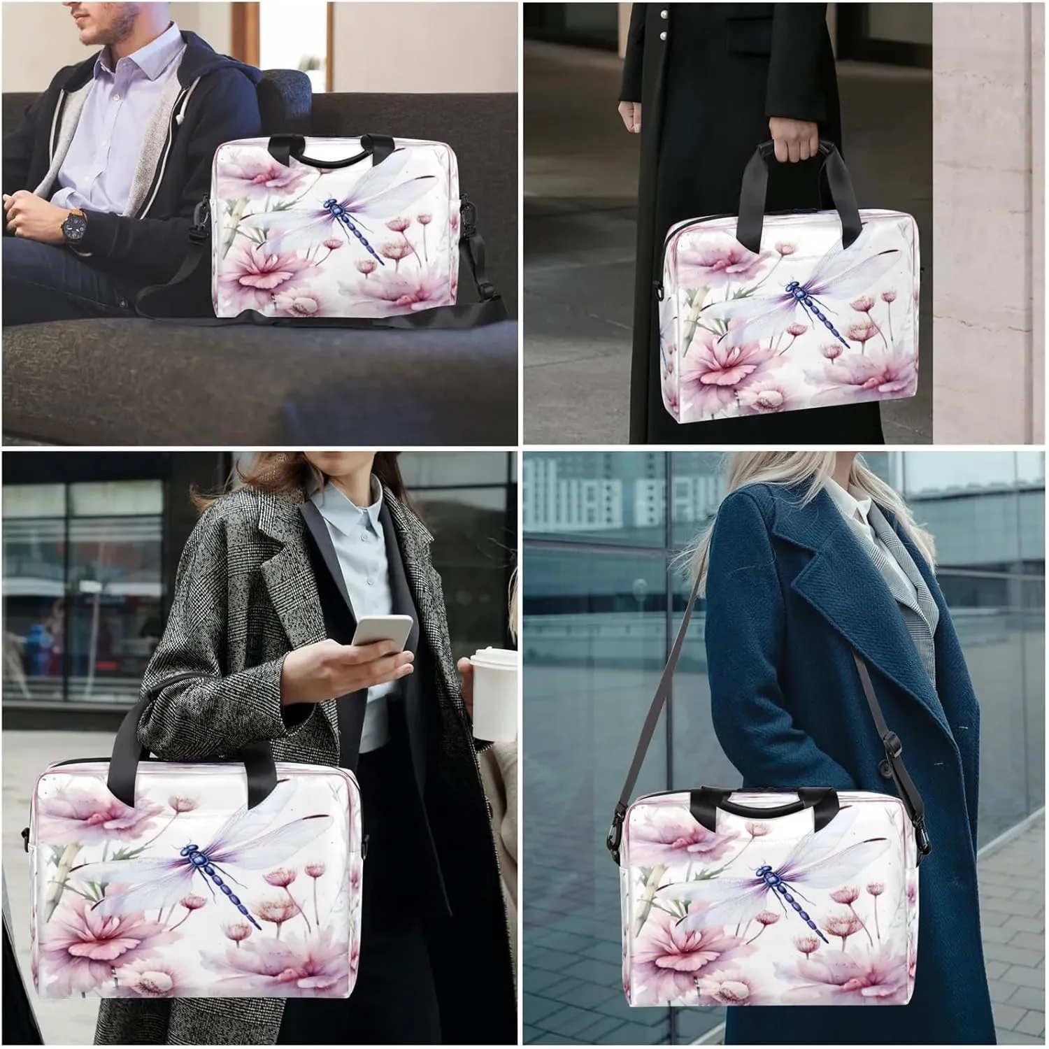 Laptop Carrying Case, Laptop and Tablet, Sleek Design, Water-Repellent Fabric, Business Casual, Casual Toploader