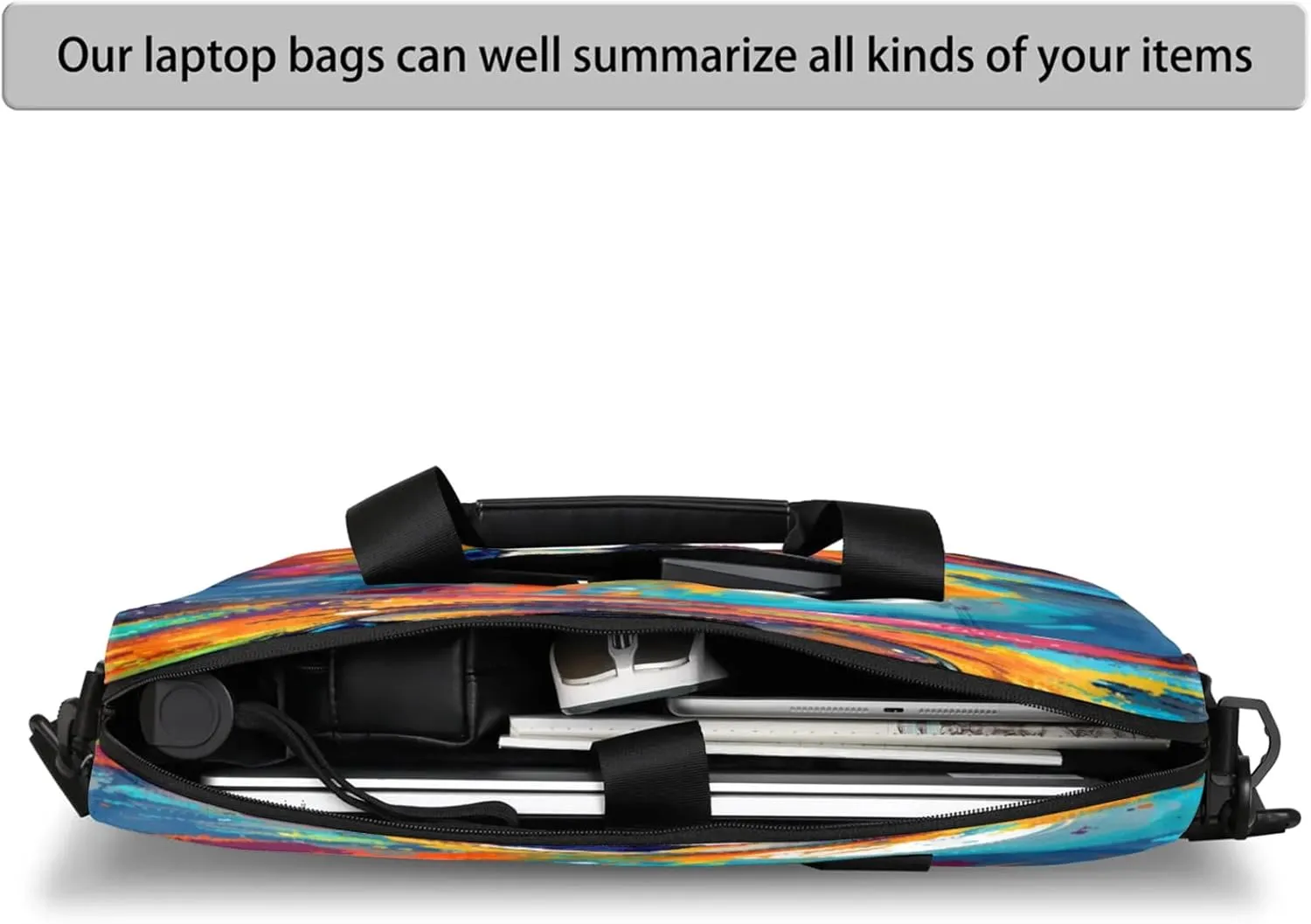 Laptop Carrying Case, Laptop and Tablet, Sleek Design, Water-Repellent Fabric, Business Casual, Casual Toploader