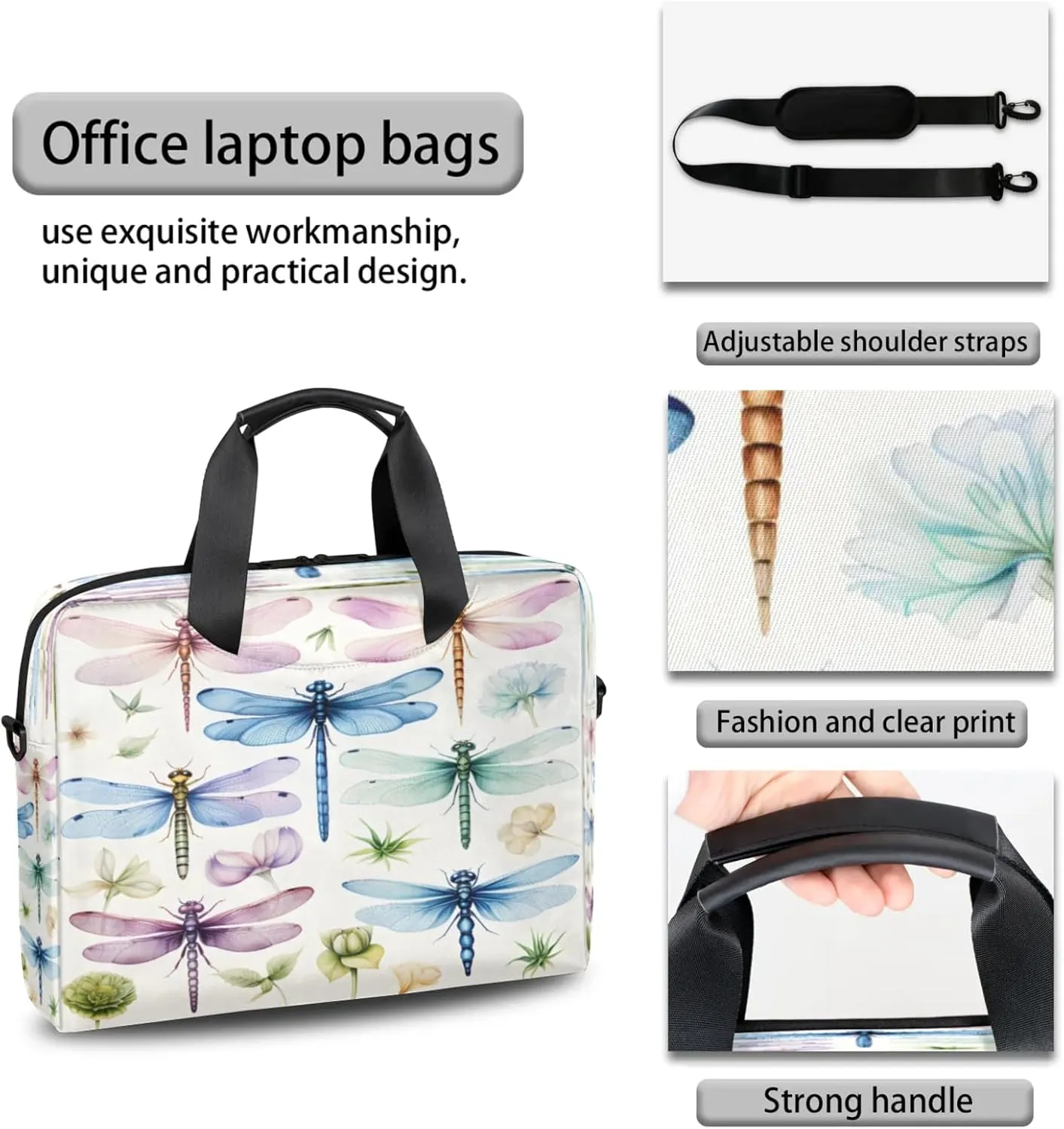 Laptop Carrying Case, Laptop and Tablet, Sleek Design, Water-Repellent Fabric, Business Casual, Casual Toploader