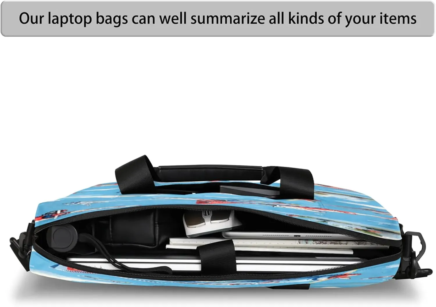 Laptop Carrying Case, Laptop and Tablet, Sleek Design, Water-Repellent Fabric, Business Casual, Casual Toploader