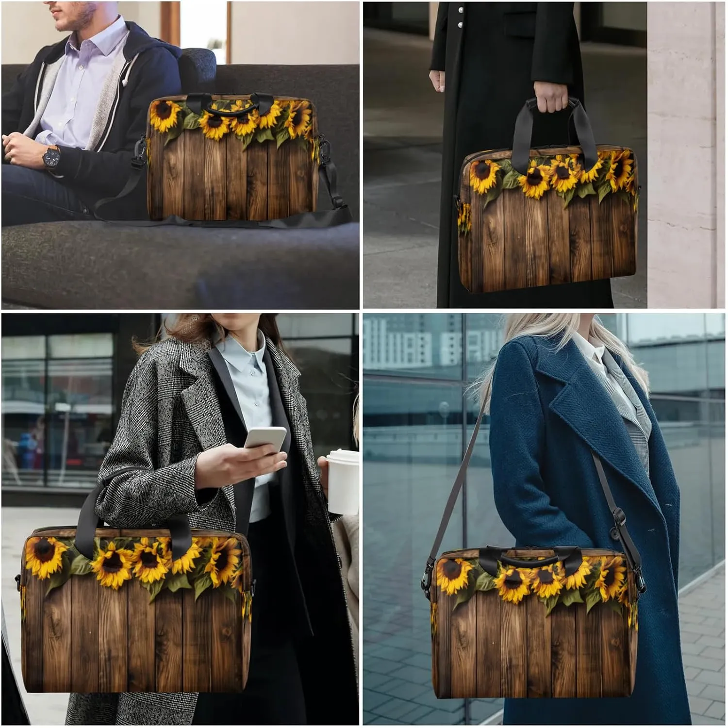 Laptop Carrying Case, Laptop and Tablet, Sleek Design, Water-Repellent Fabric, Business Casual, Casual Toploader