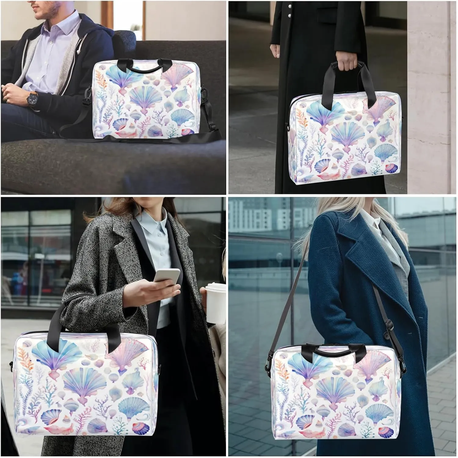 Laptop Carrying Case, Laptop and Tablet, Sleek Design, Water-Repellent Fabric, Business Casual, Casual Toploader