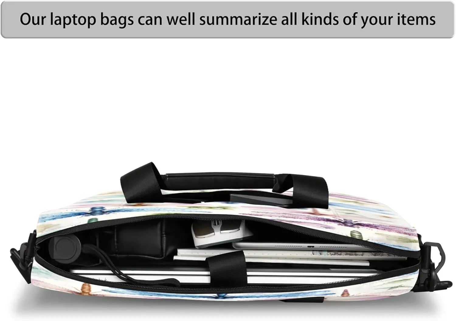 Laptop Carrying Case, Laptop and Tablet, Sleek Design, Water-Repellent Fabric, Business Casual, Casual Toploader