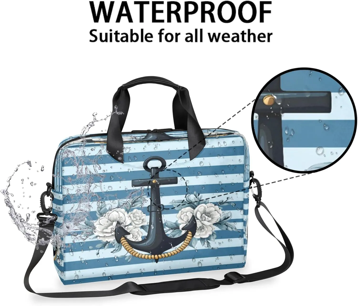 Laptop Carrying Case, Laptop and Tablet, Sleek Design, Water-Repellent Fabric, Business Casual, Casual Toploader