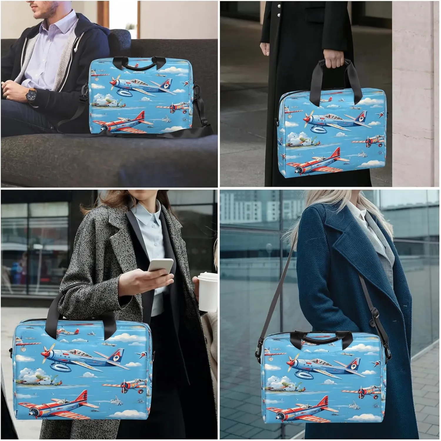 Laptop Carrying Case, Laptop and Tablet, Sleek Design, Water-Repellent Fabric, Business Casual, Casual Toploader