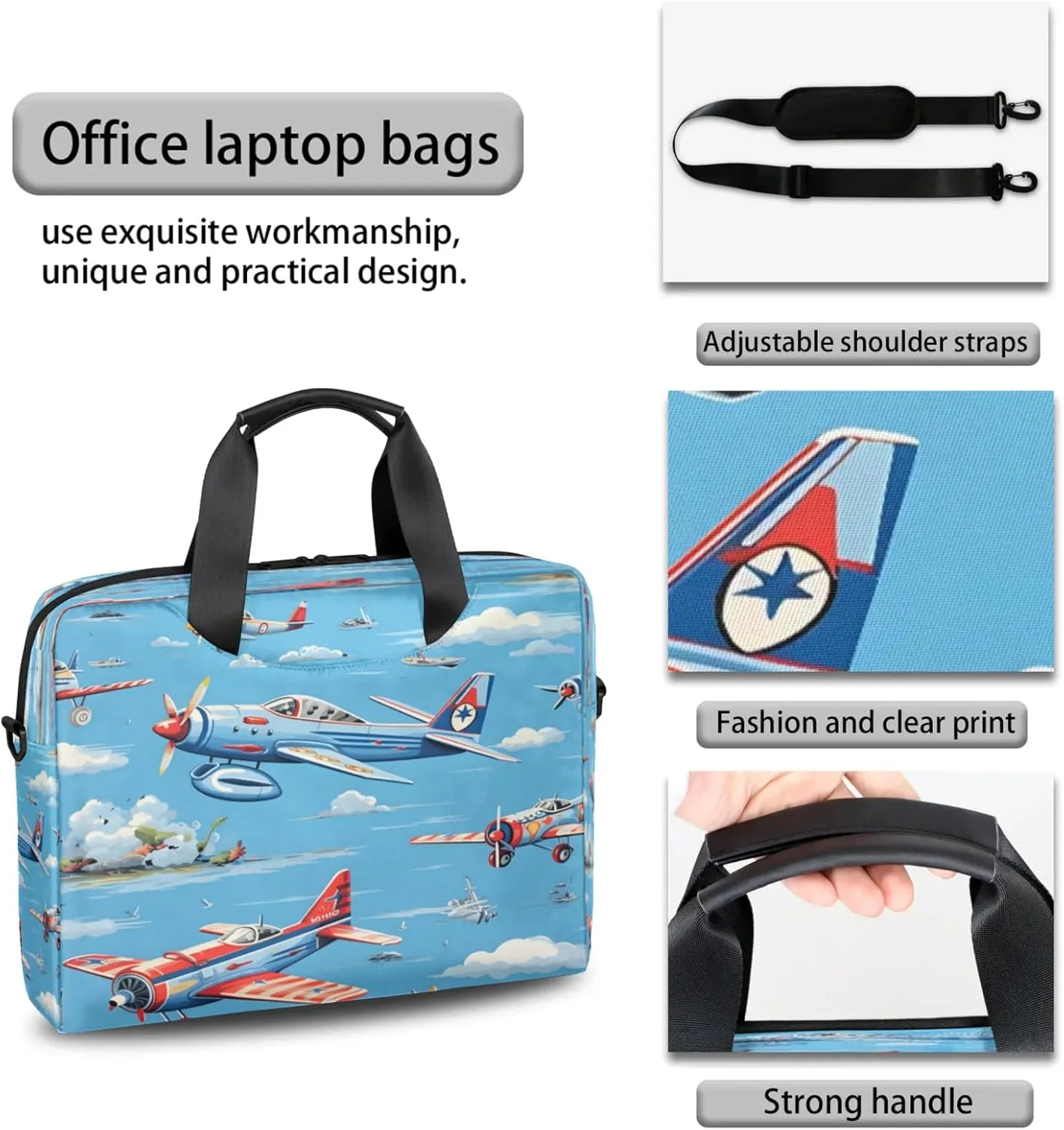 Laptop Carrying Case, Laptop and Tablet, Sleek Design, Water-Repellent Fabric, Business Casual, Casual Toploader