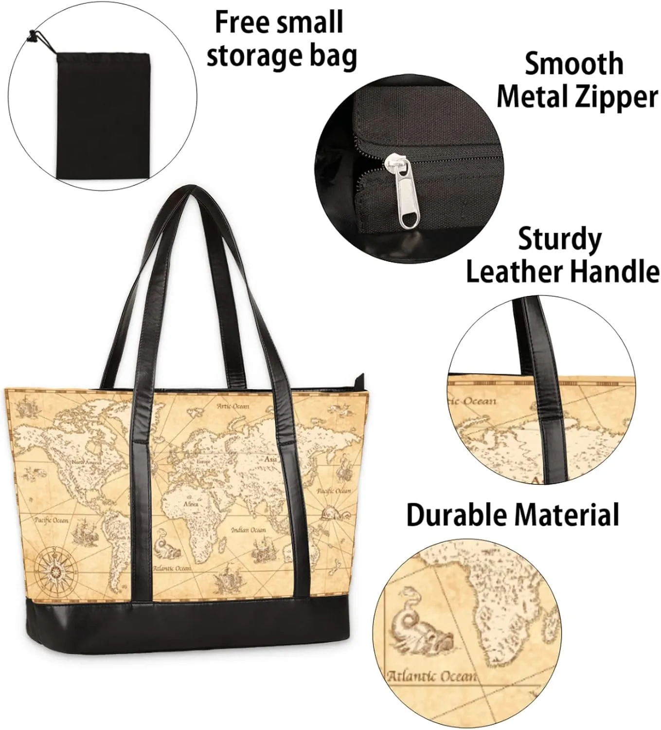 Laptop Tote Bag for Women 15.6 inch Leopard Cheetah Computer Briefcase Leather Shoulder Bag Handbag